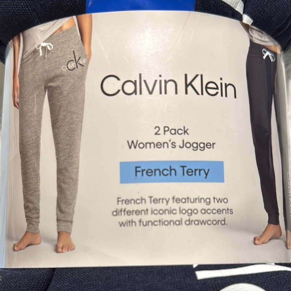 Calvin Klein Women's Jogger 2 Pack - Gray and Navy Blue